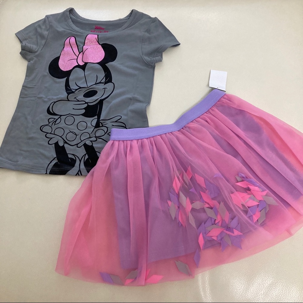 Disney Minnie Mouse Cute Tutu Skirt Set - Picture 4 of 6